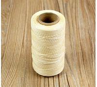 Szaerfa Costura de hilo encerado 260m de cuero 1MM para cincel Awl zapatos conjunto de equipaje (Blanco)