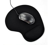 Szaerfa Estera Antideslizante Mousepad del Gel de la Ayuda de la muñeca Alfombrilla de Micemat del Ordenador portátil de la PC de la computadora (Negro)