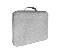 Szaerfa Funda de Transporte para Sony PS5 Slim Consola de Juegos Disco/Edición Digital/Controlador y Accesorios,Gran Capacidad EVA Hard Shell Bolsa Protectora de Almacenamiento de Viaje (Gris)