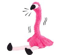Szaerfa Juguetes de Peluche de flamencos, Animal de Peluche Interactivo Que Habla y Baila, flamencos Rosas eléctricos para niñas, niños y Mujeres