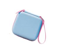 Szaerfa Mini Estuche de Transporte para OSMO Action 6, Funda Impermeable para cámara de acción, Funda de PU para cámara de Mano, Organizador, Bolsa de Viaje pequeña, protección (Solo Estuche) (Azul)