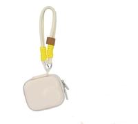 Szaerfa Mini Estuche de Transporte para OSMO Nano, Bolsa rígida para cámara de acción, Funda de PU para cámara de Mano, Organizador, Caja pequeña de Viaje, Bolsa Impermeable (Solo Estuche) (Blanco)