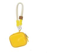 Szaerfa Mini Estuche de Transporte para OSMO Nano, Bolsa rígida para cámara de acción, Funda de PU para cámara de Mano, Organizador, Caja pequeña de Viaje, Bolsa Impermeable (Solo Estuche) (Amarillo)