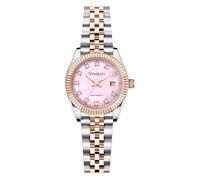 Szaikyri Mujer Clasico Reloj con Grana de Acero Inoxidable Sólida Resistente al Agua Relojes de Vestir para Damas (Rosegold Pink)