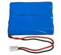 SZAJOR Batería de Repuesto Recargable de Iones de Litio 18650 de 11,1 V, 2600 mAh, con Enchufe de 2 Pines, 1 Unidad