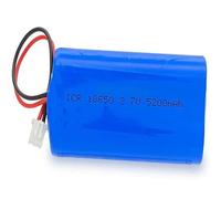 SZAJOR Paquete de batería de Iones de Litio 18650, batería Recargable de 3,7 V y 5200mAh, luz LED de Pesca, Altavoz Bluetooth con Enchufe XH 2,54 2P