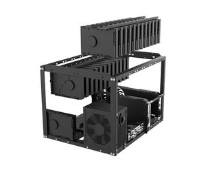 szaluyk Caja de ordenador de marco abierto - Marcos de plataforma operativa, Rack Casee Miner | Caso de PC Versátil para Refrigeración, Sturdy abre Minas de tramas RAACK compatibles con
