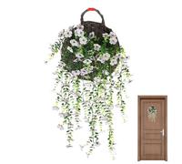 szaluyk Cenador artificial para el exterior y el jardín - Vientos artificiales - plantas verdes naturales decoración para jardín, balcón, terraza, puerta, entrada frontal, cenador otoño