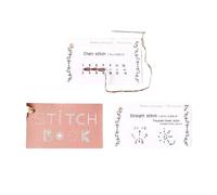 szaluyk Libro de tarjetas de costura creativa, juego de tarjetas de costura creativa - Libros de para entusiastas del bordado y la | Libro de Kit de manualidades de