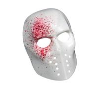 szaluyk Máscara fantasma de Halloween - Iglesia fantasma de terror aterradora con lengua para la casa embrujada, disfraz de película, fiesta de la noche del miedo al cosplay, White V