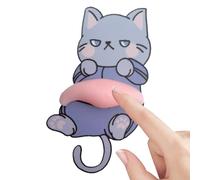 szaluyk Pegatinas de vientre de animales, pegatinas de silicona 3D, decoración de vientre de animales apretables, pegatinas autoadhesivas para teléfono móvil, portátil, botella de agua, juguetes para