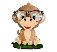 szaluyk Soporte para gafas de sol con diseño de animales, hecho a mano, hecho a mano, tallado en madera 3D, bonito expositor temático para organizar el escritorio, decoración del hogar y la oficina