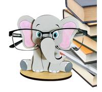 szaluyk Soporte para gafas de sol con diseño de animales, hecho a mano, hecho a mano, tallado en madera 3D, bonito expositor temático para organizar el escritorio, decoración del hogar y la oficina