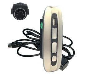 SZAWINLI Interruptor eléctrico Eecliner, ovalado de 5 botones, 5 pines, enchufe recto, cambiador reclinable para sofá eléctrico, elevador, cama, silla perezosa con puerto de carga USB