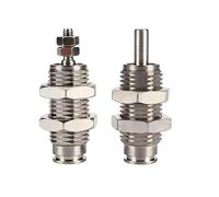 SZBTQMUW Cilindro de Aguja Mini Serie CJPB, Tipo SMC, diámetro 6mm/10mm/15mm Carrera, 5/10/15/20/25/30mm, Cilindro acción única, 10 Uds(CJPB15 20,with Thread)