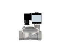 SZBTQMUW Electroválvula de diafragma piloto de 1/2"-2", DN15-DN50, de Acero Inoxidable, 12 V CC, 24 V CA, 110 V, 220 V, for Agua, Aceite y Aire.(BSP-12V,DN15)