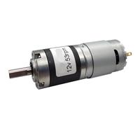 SZBTQMUW Motorreductor planetario de CC en Miniatura de 1 Pieza, 12 V, 24 V, Velocidad Ajustable, Reversible, Alto par, Baja Velocidad, pequeño.(24v 64rpm 10kgf.cm)