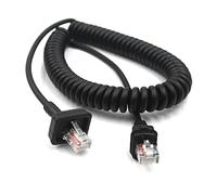 Szcmawo Paquete de 2 cables de micrófono RJ-45 de 8 pines de repuesto para radio móvil Kenwood KMC-32 KMC-35 KMC-36 TK-7100 TK-760 TK-768 TK-780G TK-860 TK-8162E