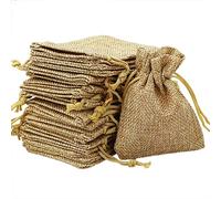 SZCXDKJ 20 bolsas de yute pequeñas de 7 x 9 cm, bolsas de arpillera con cordón para flores de lavanda, joyas, regalos