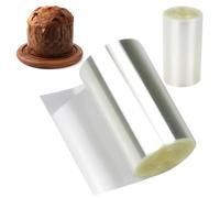 SZCXDKJ Collares para pasteles, rollo transparente de acetato de 8/10x10 m, hojas de pastel de mousse, hoja de pastel de acetato para decoración de pasteles, hornear y mousse de chocolate (8 cm)