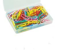 SZCXDKJ Juego de 110 clips de papel de colores para oficina, escuela, papelería, documentos, 28 mm, multicolor, 1,1 pulgadas