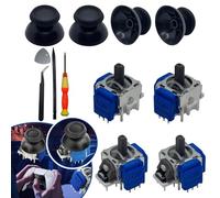 SZDN 12PCS TMR Electromagnetic Joystick, Controller Anti Drift Joystick Mushroom Head Tool Set, Suitable for Controller, Spare Parts with Maintenance Kit Accessories