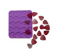 Szecl - Molde de fundición para púas de pulgar de guitarra, 20 cavidades, medianas y finas, 5 grosores, 0,5 mm, 0,75 mm, 1,0 mm, 1,2 mm, 1,5 mm, molde de resina epoxi para guitarra eléctrica, bajos