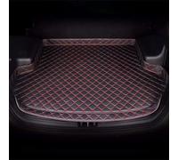 SZFCL Coche Alfombrillas Maletero para MG HS 2018-2022 2023 2024 2025 Gasoline, Impermeable Antideslizante Cuero Funda Maletero Protector Accesorios,Black-Red-1
