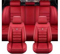SZFCL Fundas Asientos Coche para Dodge Viper SRT Viper 2012 2013 2014 2015 2016 2017 2018, Cuero Delantero Trasero Juegos de Cubreasientos Impermeable Protector Accesorios,Red