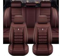 SZFCL Fundas Asientos Coche para Ford C-MAX '03 C214/C-MAX 2003 2004 2005 2006 2007 2008 2009 2010, Cuero Delantero Trasero Juegos de Cubreasientos Impermeable Protector Accesorios,Coffee