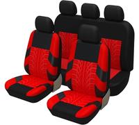 SZFCL Fundas Asientos Coche para Toyota Yaris Hybrid 2020 2021 2022 2023 2024 2025 2026, Protector Asiento Coche 5 Plazas Cómodo Transpirable Cubre Interior Accesorios,Red