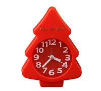 SZGTLDBE Reloj de dibujos animados para festivales, silencioso, funciona con pilas, decoración de Navidad, para el hogar, habitación de los niños, decoración de estantes de Navidad