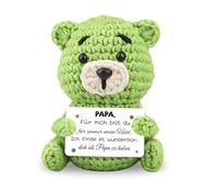 Szhhrxi Los mejores regalos para papá, figuras de oso de bolsillo, regalo de mutuo, regalo de apoyo emocional, regalo de cumpleaños - papá