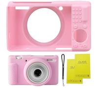 SZHSYJY Funda para cámara Digital Sony ZV-1F/ZV-1 II/ZV-1M2, Bolsa Protectora de Silicona Suave ZV1F, antiarañazos, Delgada, Funda Suave con Protector de Pantalla ZV1 F y Correa de muñeca, Color Rosa