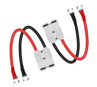 SZHUGEKI 2 unidades de batería de conexión rápida de 50 A 600 V, cable de conexión de batería con O-Ring de 10 AWG 20 cm, compatible con conectores Anderson para carretillas elevadoras, apto para