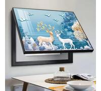 SZITW Caja de fusibles Decorativa de diseño Simple para el hogar, Panel eléctrico, medidor de Electricidad Interior, Caja de distribución Decorativa, Oculta Pinturas, Q, 60 x 50 cm