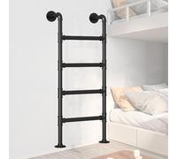 SZITW Escalera de 4 peldaños para Loft, de Metal, para literas, para Salida de Ventanas de sótanos, para dormitorios, Entrada Alta, escaleras para Subir a lofts (1,3 m)