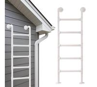 SZITW Escalera de Exterior con Soporte de Pared para Loft, Escalera de Salida de Pozo de sótano, Escalera de Escape de Incendios, Escalera de Entrada para literas, Escalera de Metal para Subir, 14