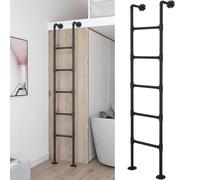 SZITW Escalera de Metal para litera Interior, de Pared, para áticos, sótanos, Ahorra Espacio (210 cm/83 Pulgadas)