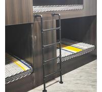 SZITW Escalera de Metal para Loft de Pared, Escalera de Salida de Pozo de Ventana de sótano, Escalera de litera de ático de Hierro Forjado Negro, Escalera de Emergencia para Incendios, tamaño pers