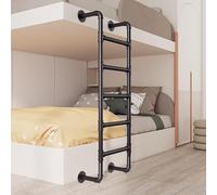 SZITW Escalera de Pared para literas, Escalera metálica de Seguridad para Loft, Escalera de Emergencia contra Incendios, Capacidad de Carga de 330 LB, para Interiores y Exteriores (135 cm/53 pulga