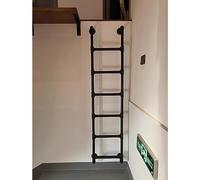 SZITW Escalera de Salida de Pozo de Ventana de sótano, Montaje en Pared, Escalera de ático para Subir escaleras, para Cama Alta, 145 cm de Alto, Capacidad de 330 LB