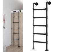 SZITW Escalera metálica para litera, para Montaje en Pared, para Loft de Caravana, para Ventana, para Biblioteca y terraza, con Capacidad de 160 cm (330 LB)