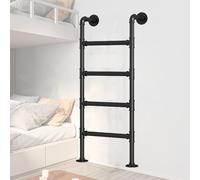 SZITW Escaleras de Pared para Suelo, Escalera metálica de 4 peldaños para desván, Escalera de Salida para sótanos, para casa, Entrada Alta con Cama Alta (1,45 m)