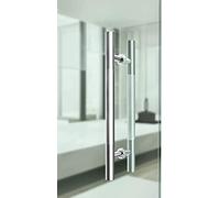 SZITW Manija de Puerta de Empuje y tracción de Tubo Redondo de Acero Inoxidable 304 Cepillado de Alta Resistencia/Manija de Puerta de Vidrio/Manija de Empuje de Puerta de Granero, Apoyabrazos Pasa