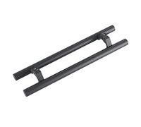 SZITW Manijas de Puerta de Vidrio en Forma de H para Oficina, Tienda, baño, Ducha, fácil instalación, Gris Oscuro, 120 cm