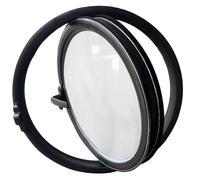 SZITW Ventana Redonda giratoria con Vidrio Templado, Ventana de cobertizo de aleación de Aluminio con Montaje Empotrado y rotación de 360°, para baño, Cocina y decoración de casa de Juegos, Color