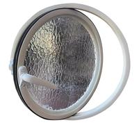 SZITW Ventana Redonda giratoria con Vidrio Templado, Ventana de cobertizo de aleación de Aluminio con Montaje Empotrado y rotación de 360°, para baño, Cocina y decoración de casa de Juegos, Color