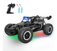 SZJJX Coche Teledirigido niños 3 4 5 6 7+ Años,2.4Ghz Coches Teledirigidos con Luces LED,20KM/H Coche Radiocontrol, Monster Truck 2WD Coche RC,Coches para Niños para Juguetes Regalo Niño Niña,Negro