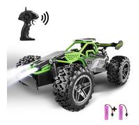SZJJX Coche Teledirigido niños 3 4 5 6 7+ Años,20KM/H Coches Teledirigidos con Luces,2.4Ghz Coche Radiocontrol,2WD Coche RC,Coches para Niños para Juguetes Regalo Niño Niña,Gris Verde
